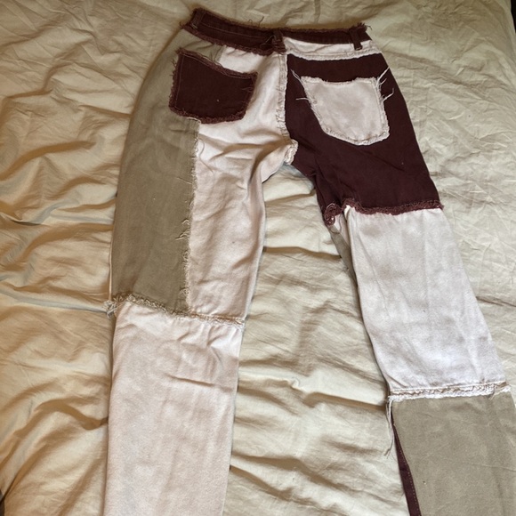 Brown Patch Jeans - Picture 3 of 4